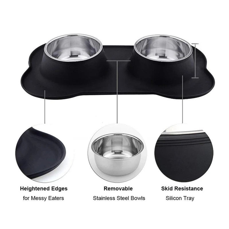 Bone-Shaped Dog Bowl