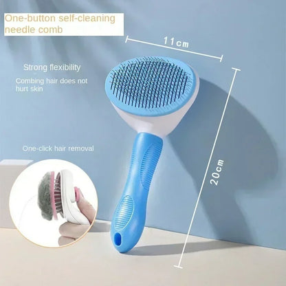 Self-Removing Pet Hair Brush