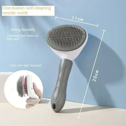 Self-Removing Pet Hair Brush